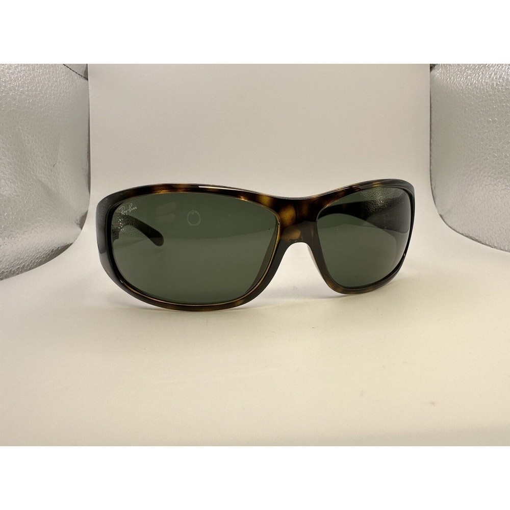 Ray-Ban Tortoise Shell Sunglasses with Green Lenses
